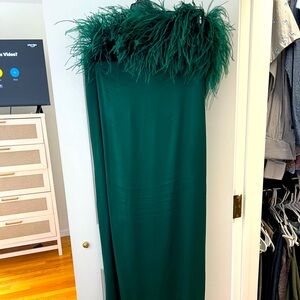 Zara Green Feather Dress